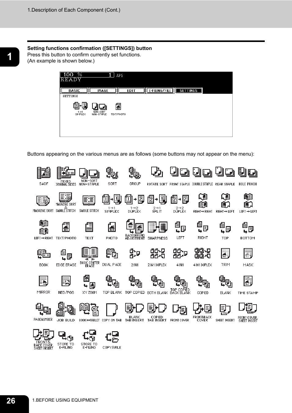 Toshiba E-STUDIO 850 User Manual | Page 28 / 338