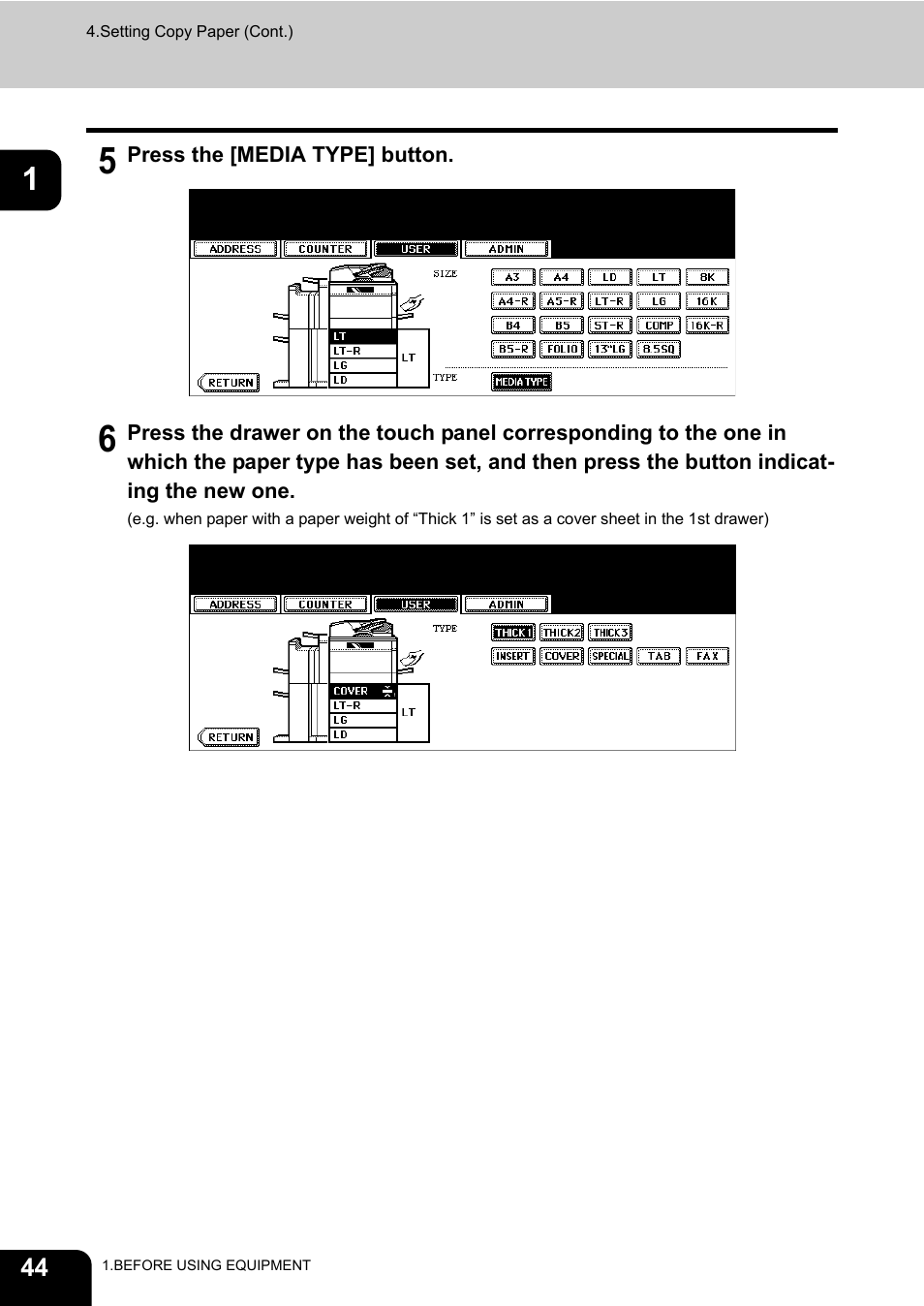 Toshiba E-STUDIO 850 User Manual | Page 46 / 338