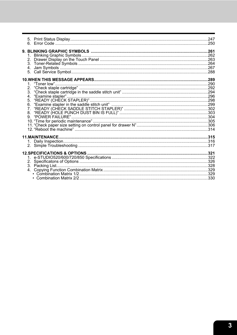 Toshiba E-STUDIO 850 User Manual | Page 5 / 338