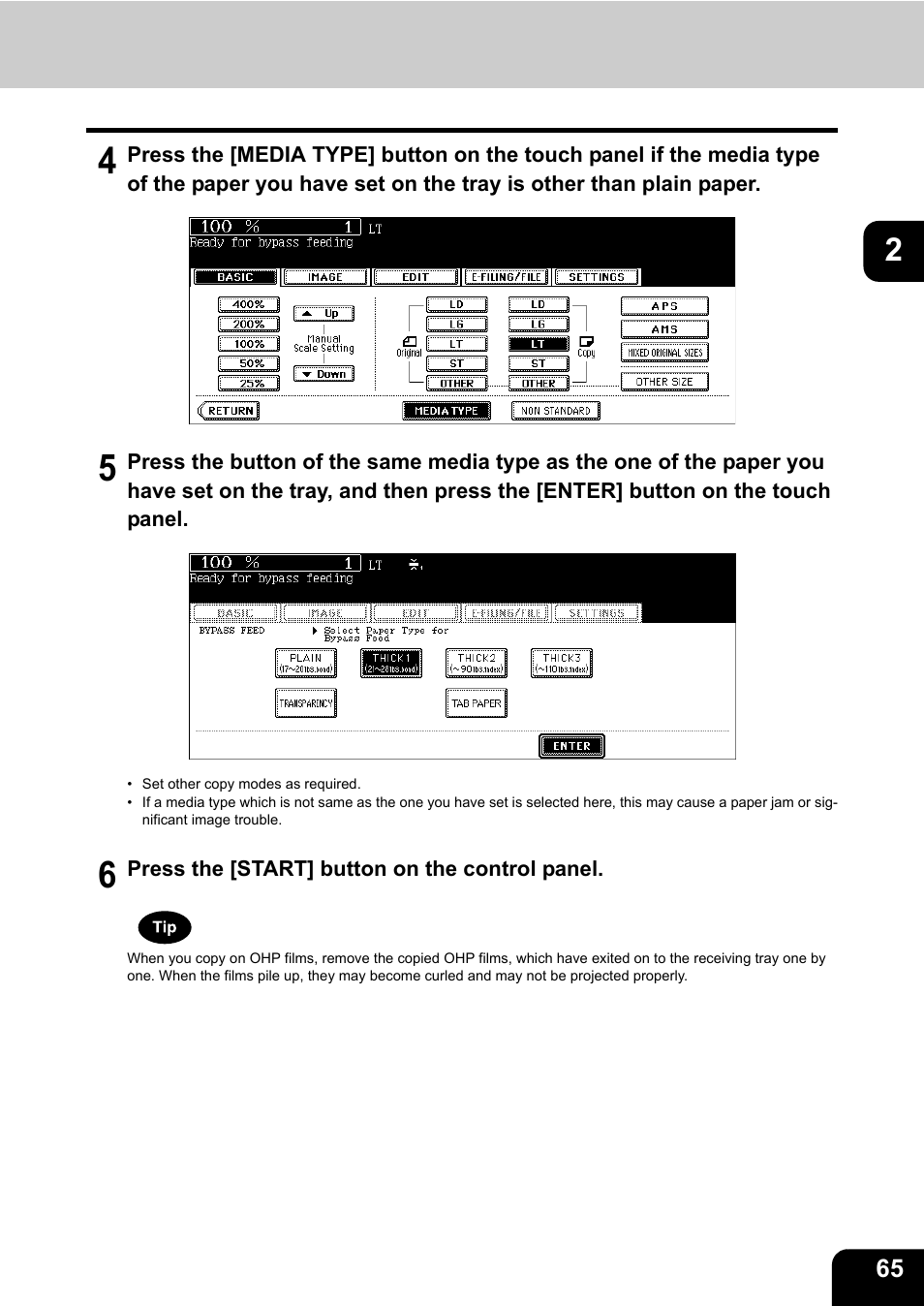 Toshiba E-STUDIO 850 User Manual | Page 67 / 338