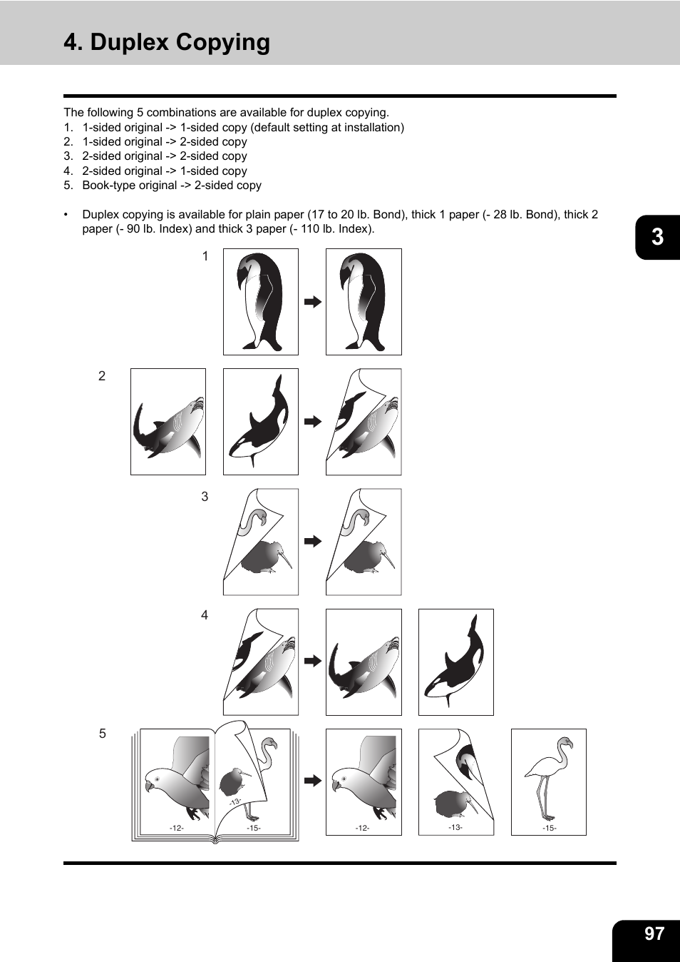 Duplex copying | Toshiba E-STUDIO 850 User Manual | Page 99 / 338