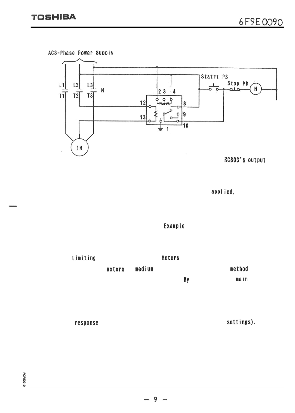 Toshiba Current Relay RC803A-HP1 User Manual | Page 10 / 19