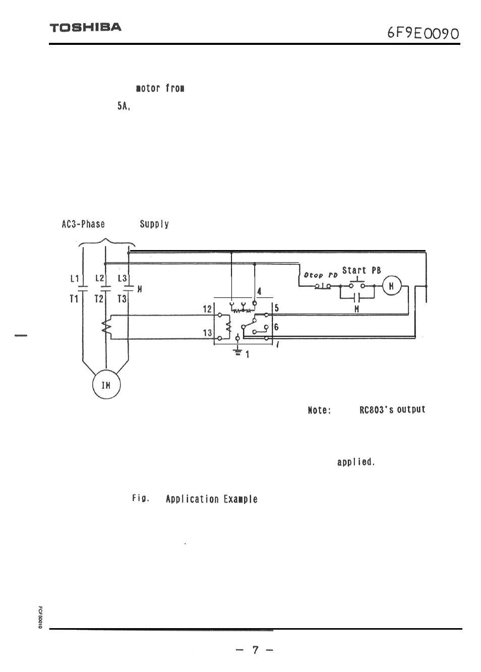 Toshiba Current Relay RC803A-HP1 User Manual | Page 8 / 19