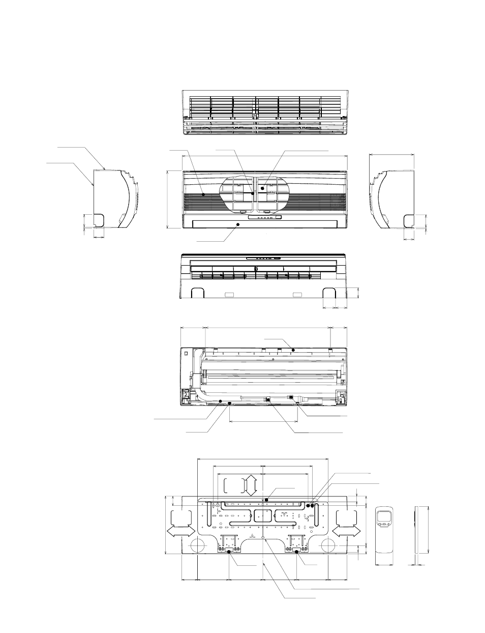 Construction views, 1. indoor unit | Toshiba RAS-13UAV-E2 User Manual | Page 14 / 88