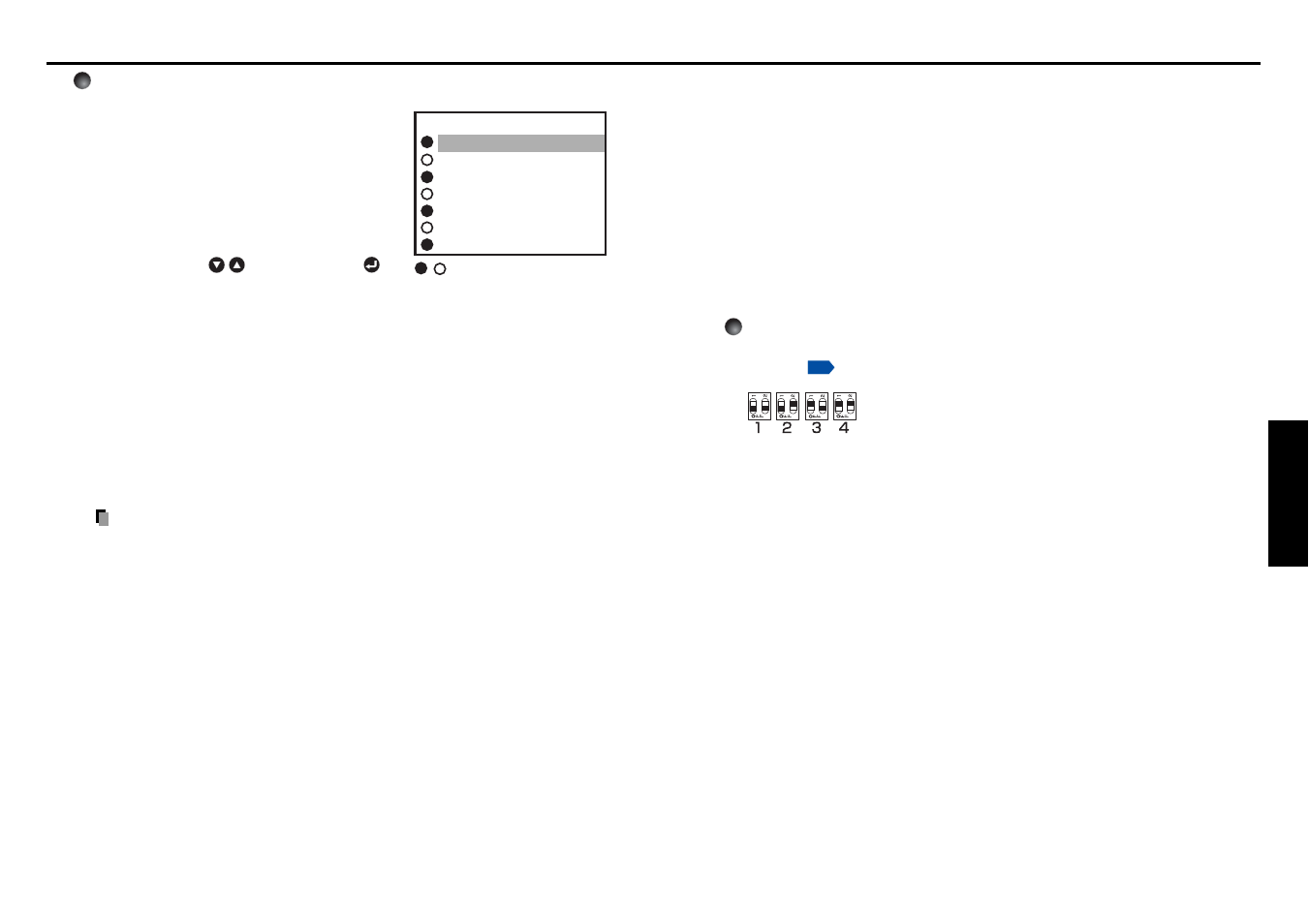 P.43, P.42, Operations | Using the menus (continued) | Toshiba TDP-TW100 User Manual | Page 22 / 46