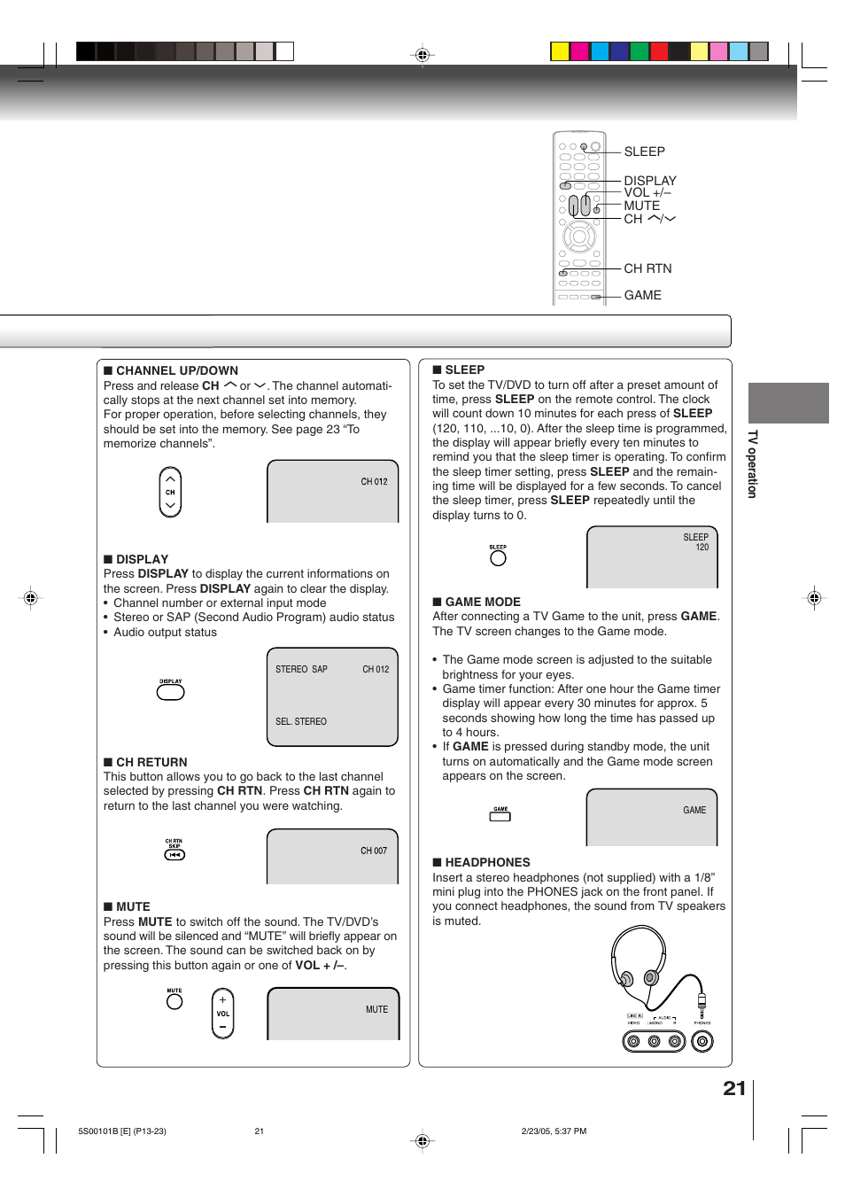 Toshiba MD14F51 User Manual | Page 21 / 52