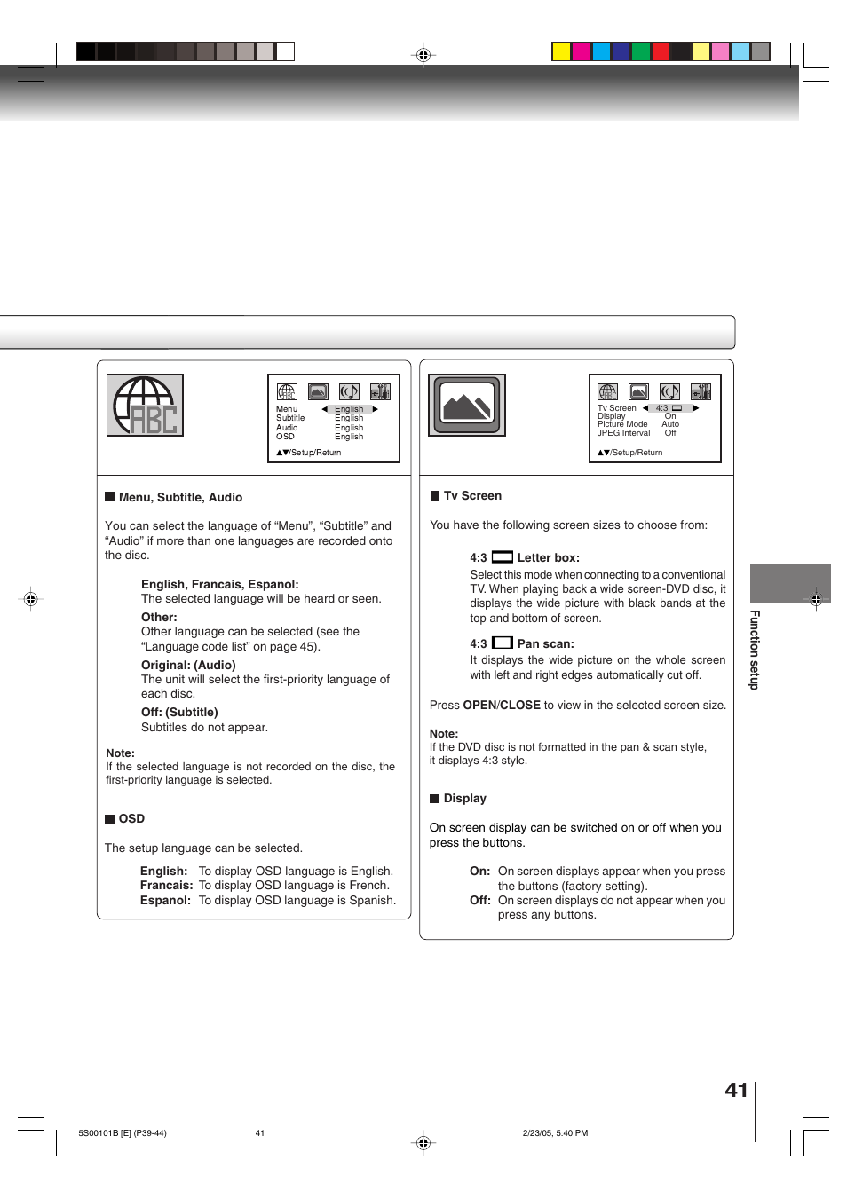 Toshiba MD14F51 User Manual | Page 41 / 52