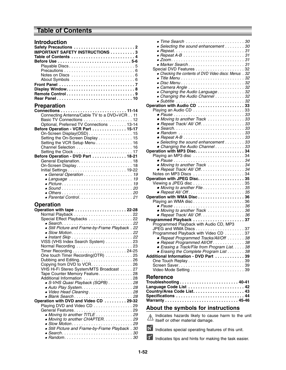 Toshiba SD-V390-S-TU User Manual | Page 4 / 48
