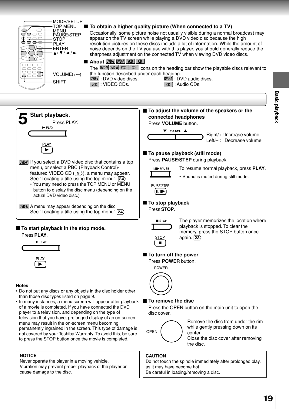 Toshiba SD-P2800SE User Manual | Page 19 / 72