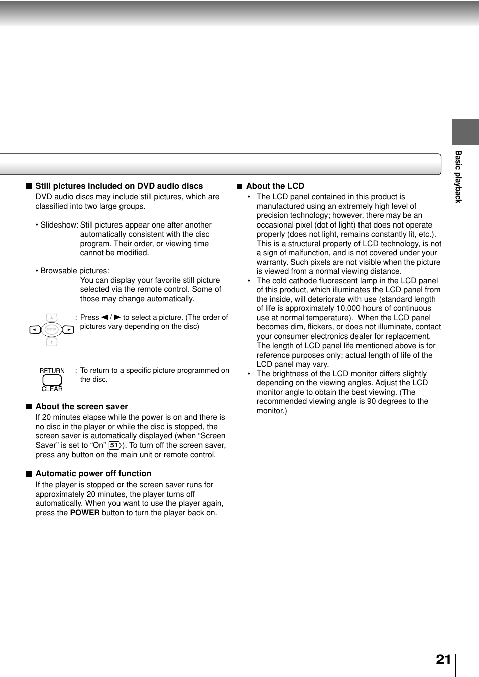 Toshiba SD-P2800SE User Manual | Page 21 / 72