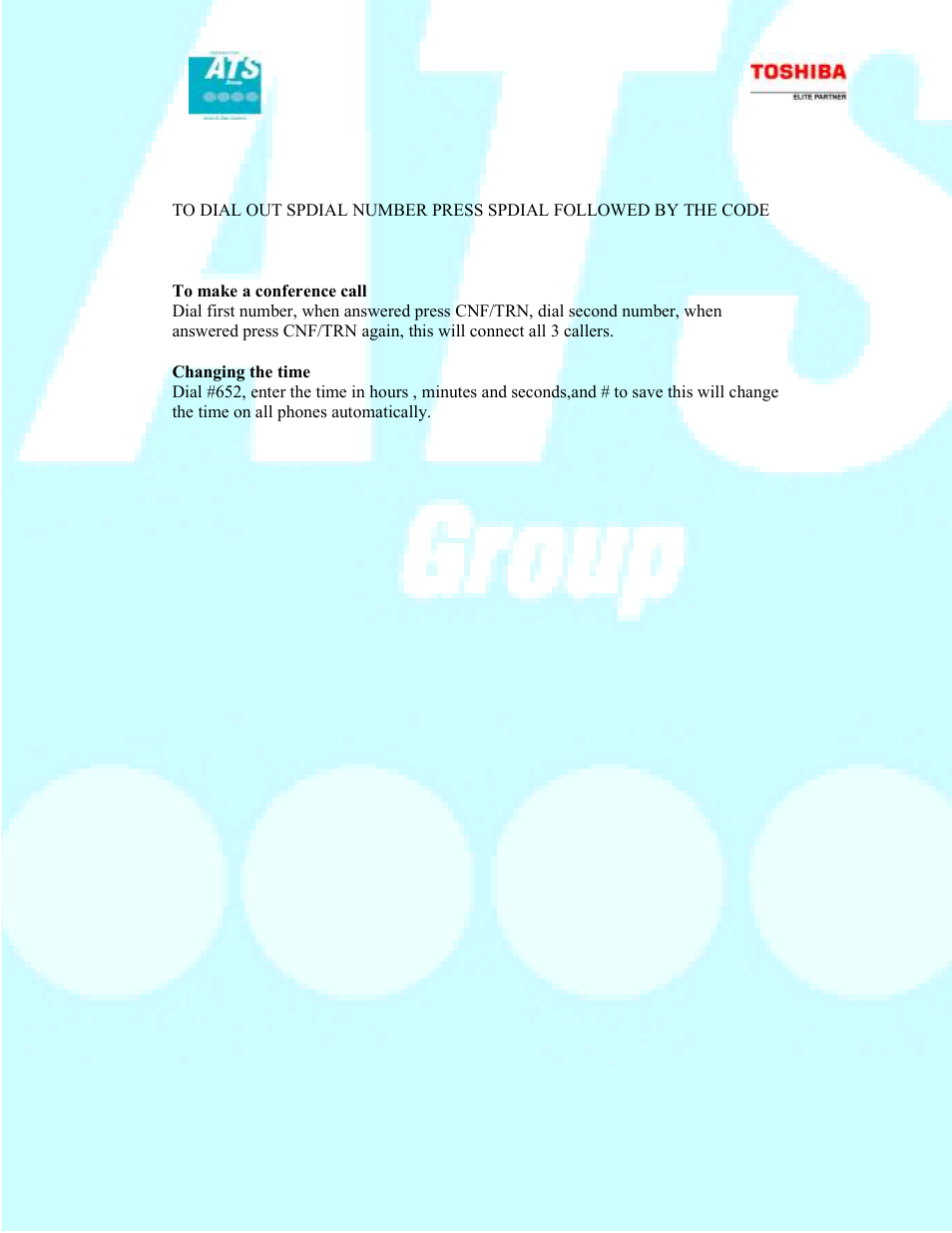 Toshiba CTX100 User Manual | Page 3 / 3