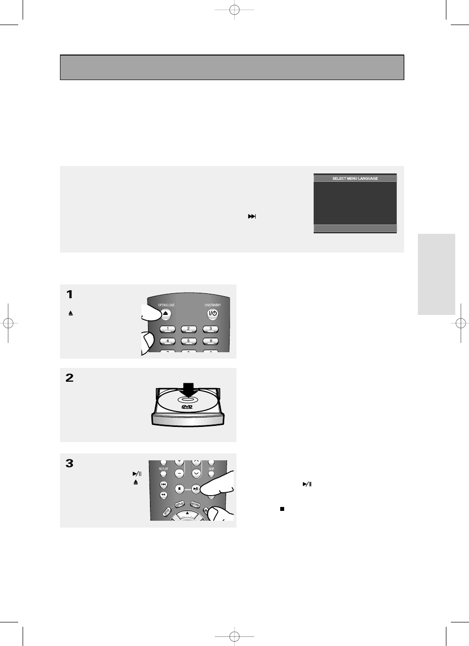 Playing a disc, Basic functions | Toshiba SD-6980SY User Manual | Page 23 / 76