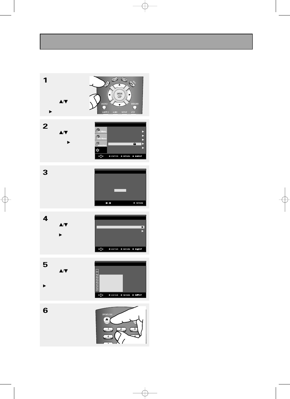 Changing setup menu | Toshiba SD-6980SY User Manual | Page 68 / 76