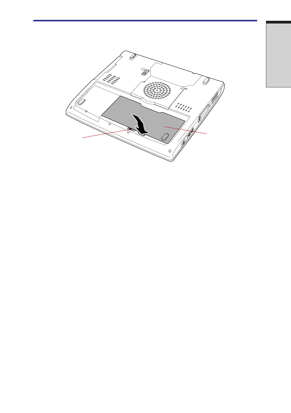 Installing the battery pack, Installing the battery pack -13 | Toshiba Satellite 2450 User Manual | Page 121 / 252