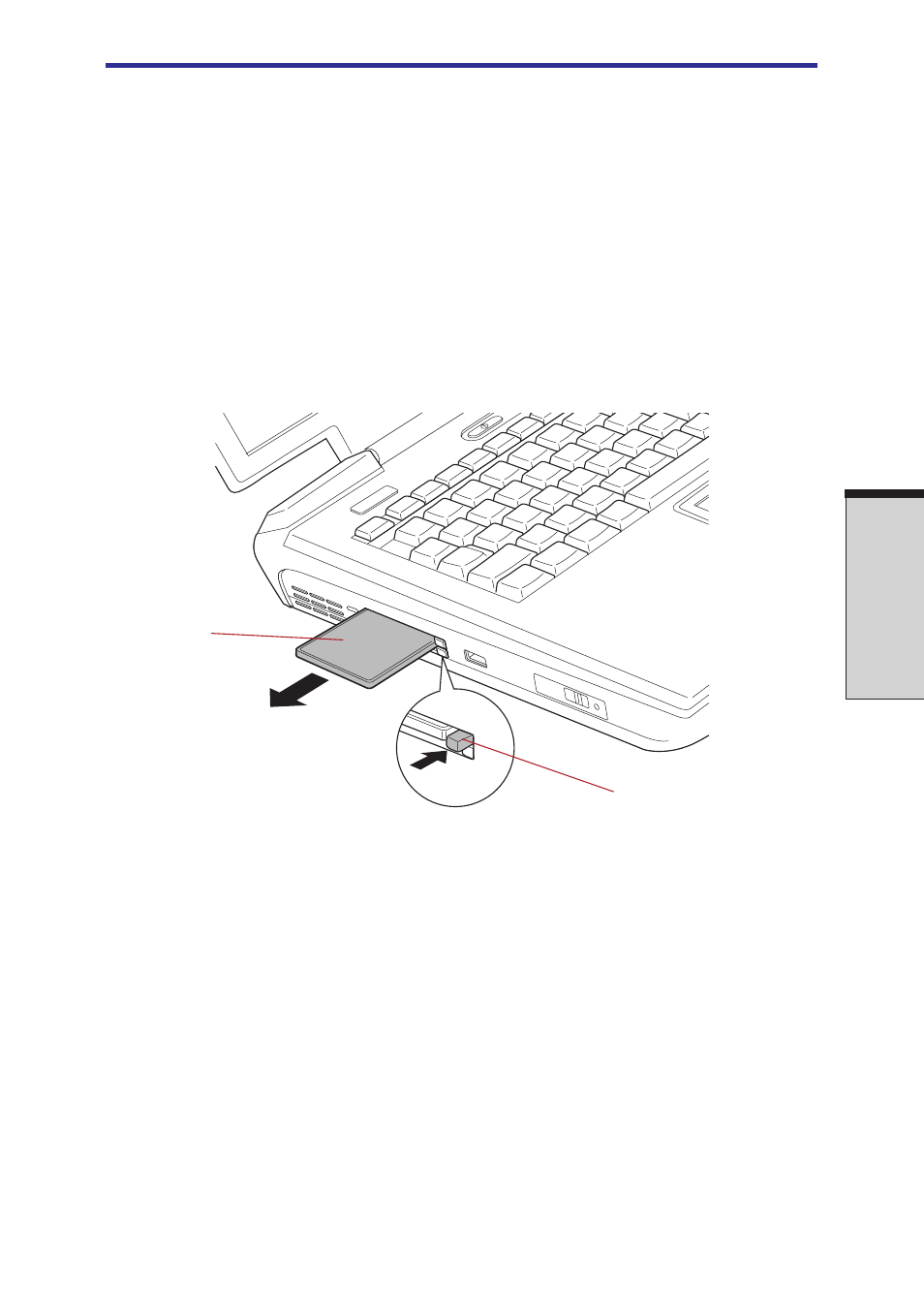 Removing a pc card, Removing a pc card -3 | Toshiba Satellite 2450 User Manual | Page 137 / 252