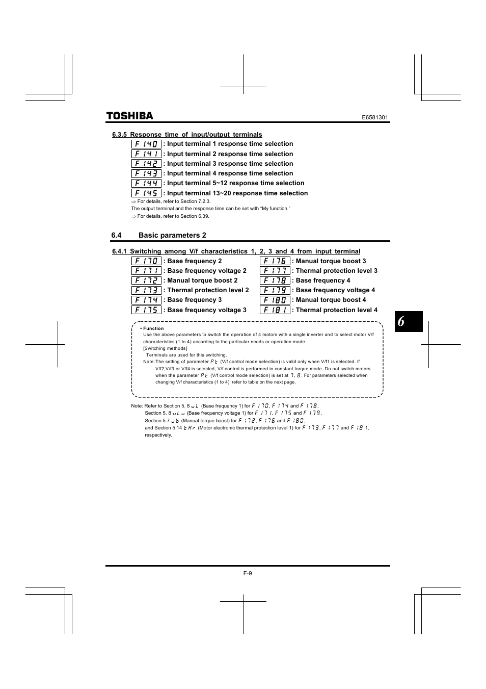 4 basic parameters 2 | Toshiba Tosvert VF-AS1 User Manual | Page 121 / 312