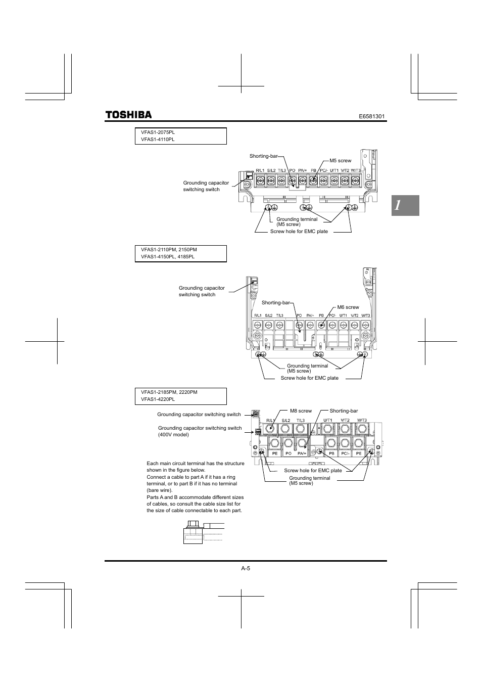 Toshiba Tosvert VF-AS1 User Manual | Page 21 / 312