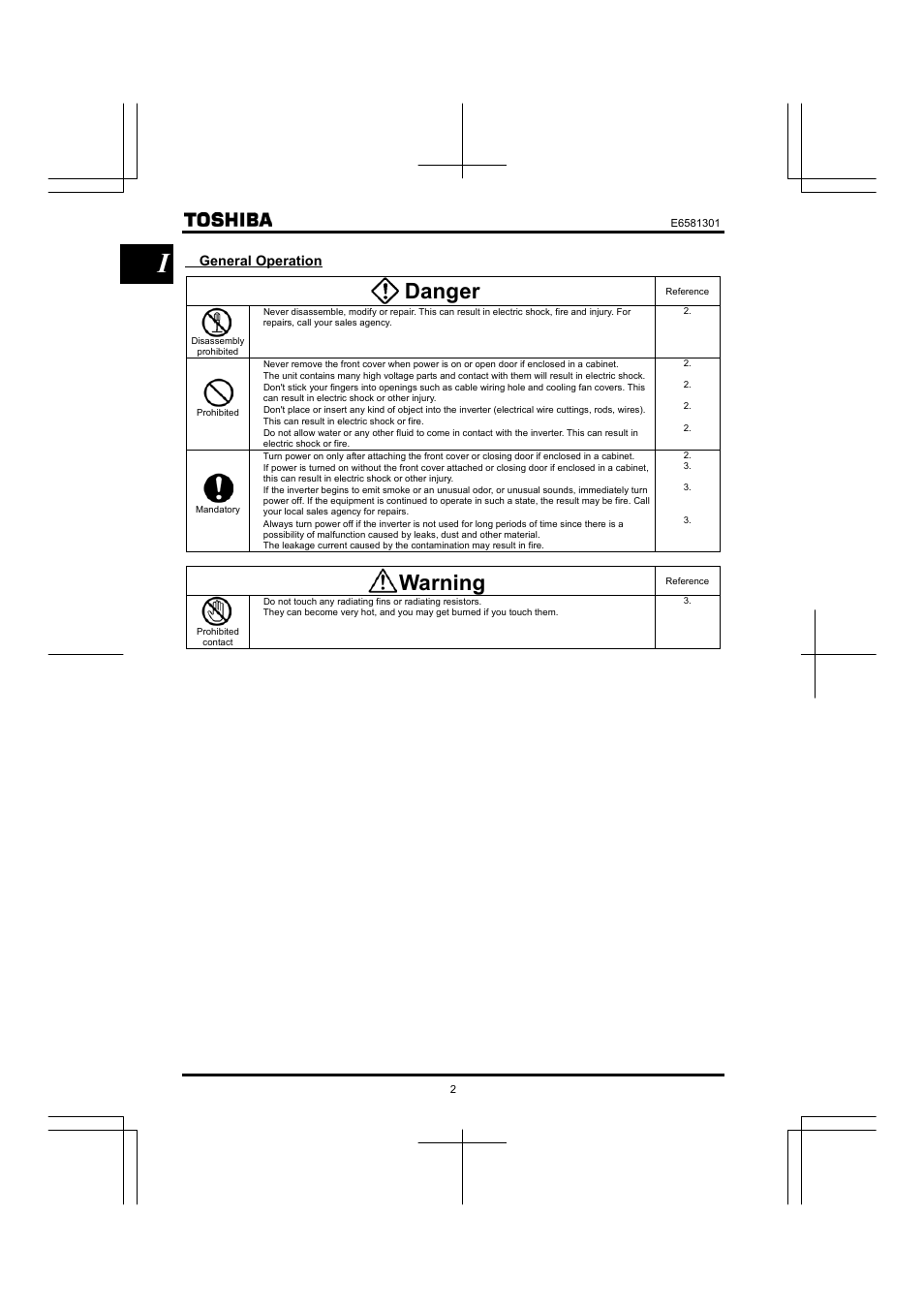Danger, Warning | Toshiba Tosvert VF-AS1 User Manual | Page 4 / 312