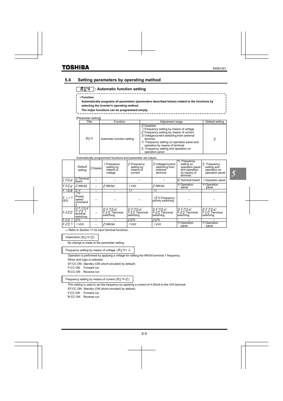 4 setting parameters by operating method | Toshiba Tosvert VF-AS1 User Manual | Page 71 / 312