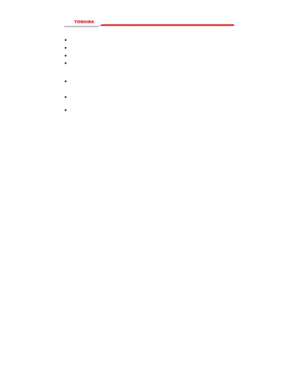 Toshiba RELIABILITY IN MOTION 1000 User Manual | Page 19 / 54