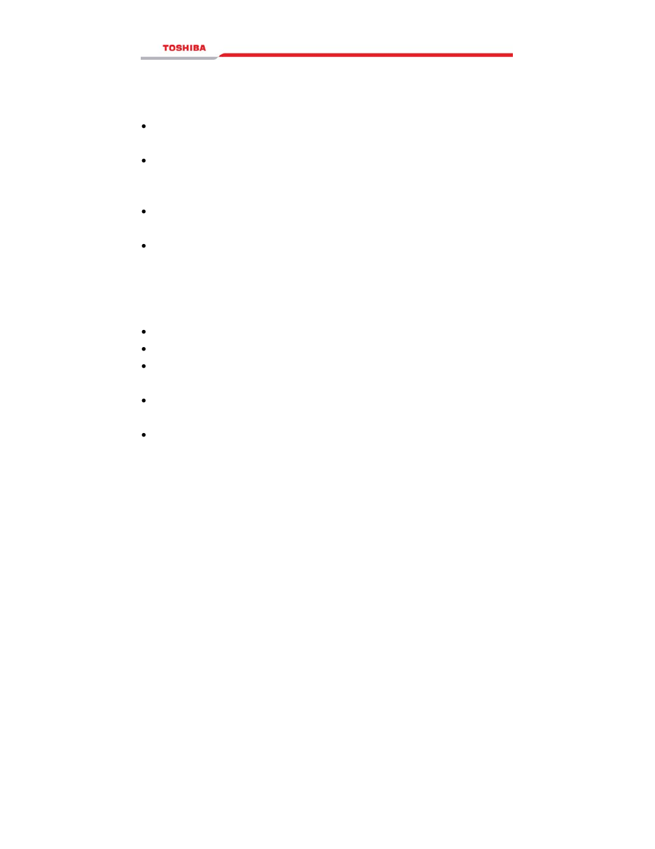 Toshiba RELIABILITY IN MOTION 1000 User Manual | Page 33 / 54