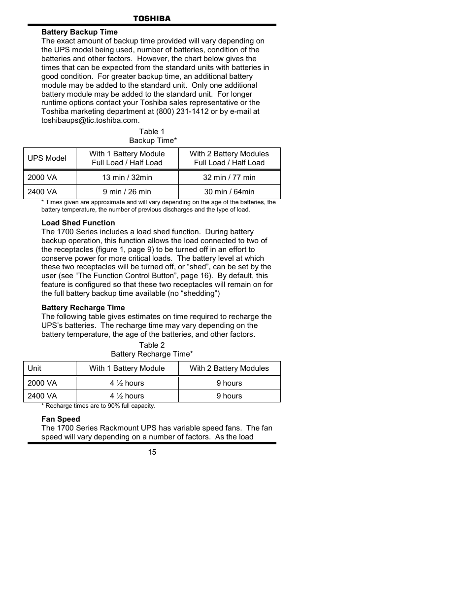 Toshiba 1700 User Manual | Page 15 / 41