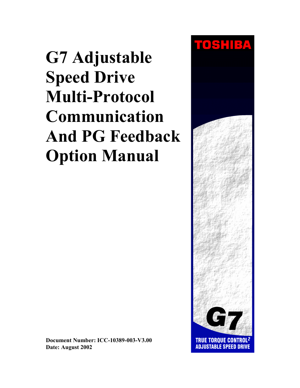 Toshiba G7 User Manual | 84 pages