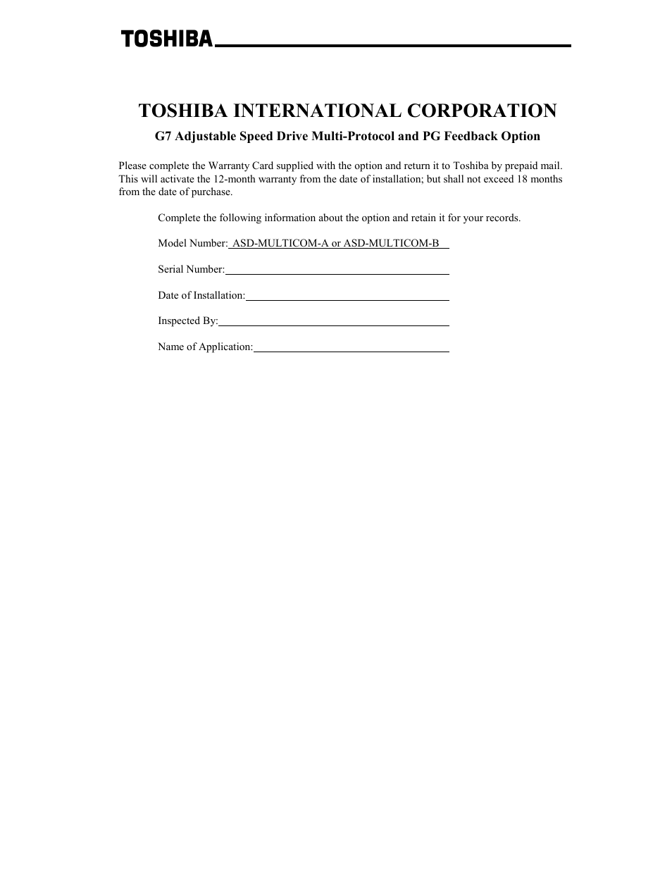 Toshiba international corporation | Toshiba G7 User Manual | Page 4 / 84