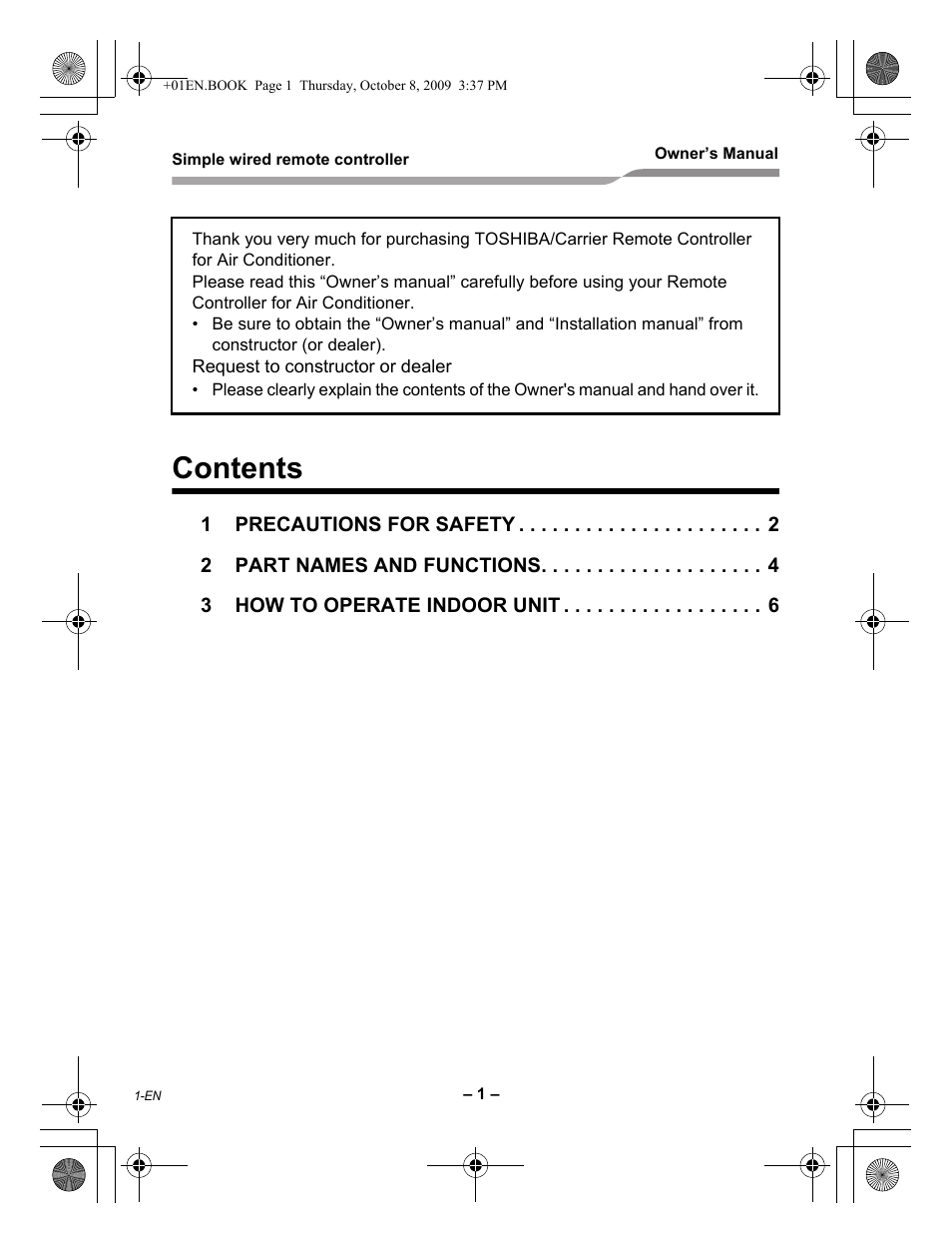 Toshiba RBC-AS21UL User Manual | Page 2 / 10