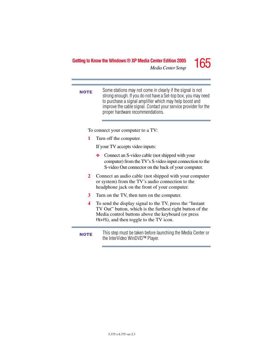 Toshiba F25Series User Manual | Page 165 / 345