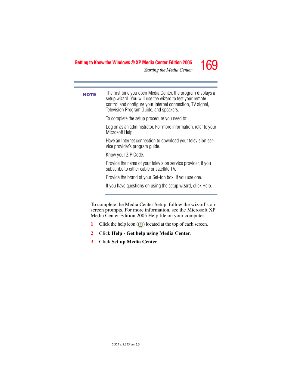 Toshiba F25Series User Manual | Page 169 / 345