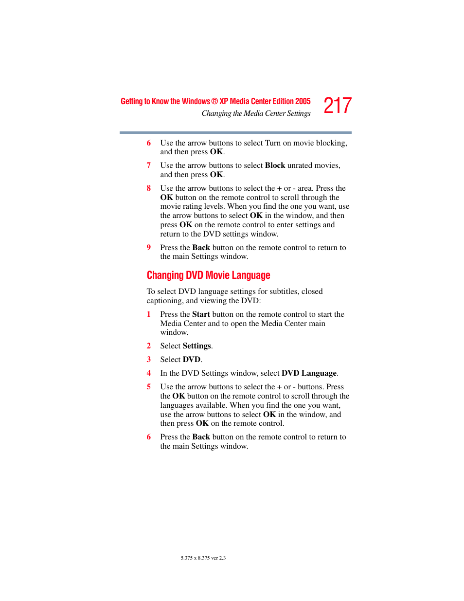 Toshiba F25Series User Manual | Page 217 / 345