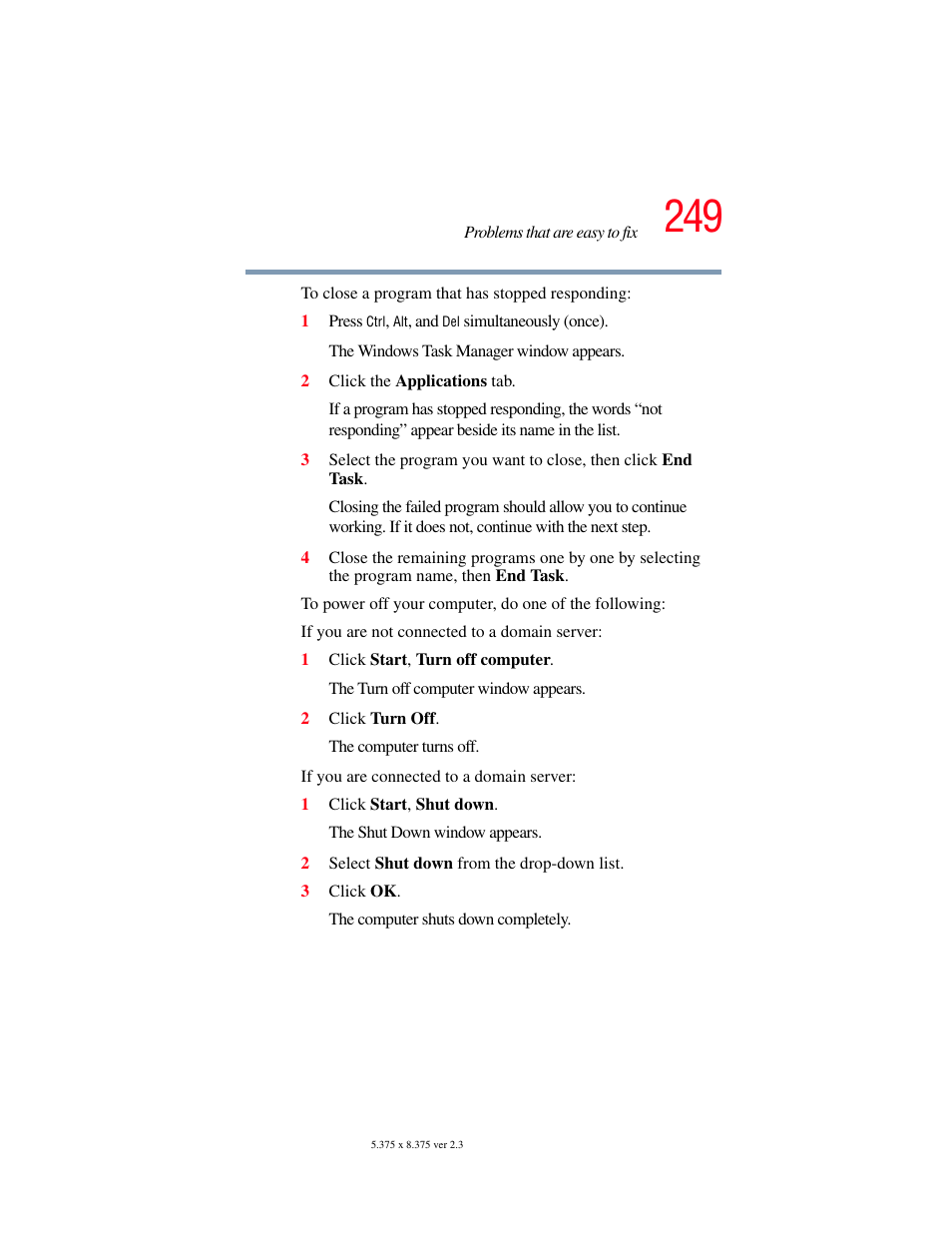 Toshiba F25Series User Manual | Page 249 / 345