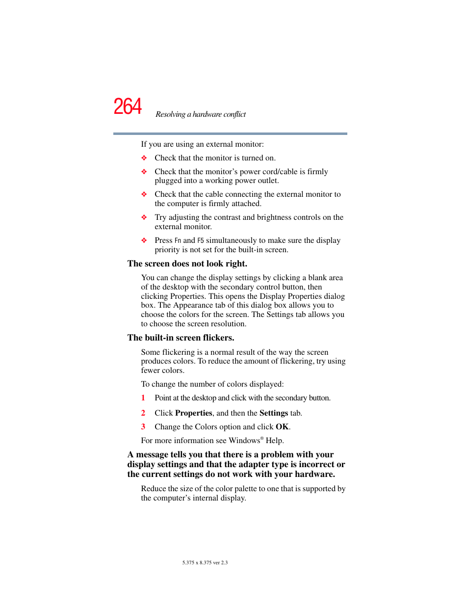 Toshiba F25Series User Manual | Page 264 / 345