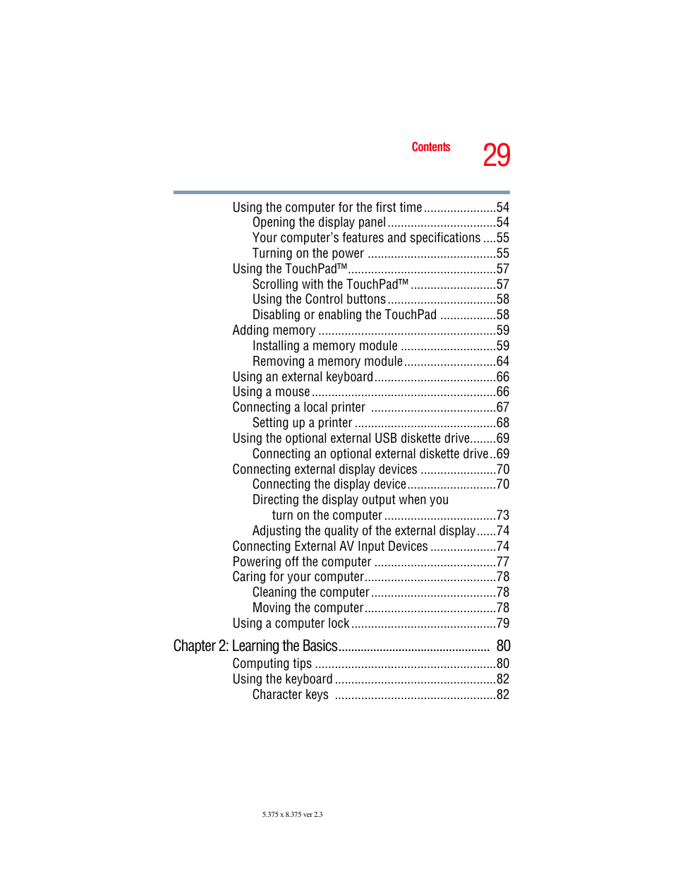 Toshiba F25Series User Manual | Page 29 / 345