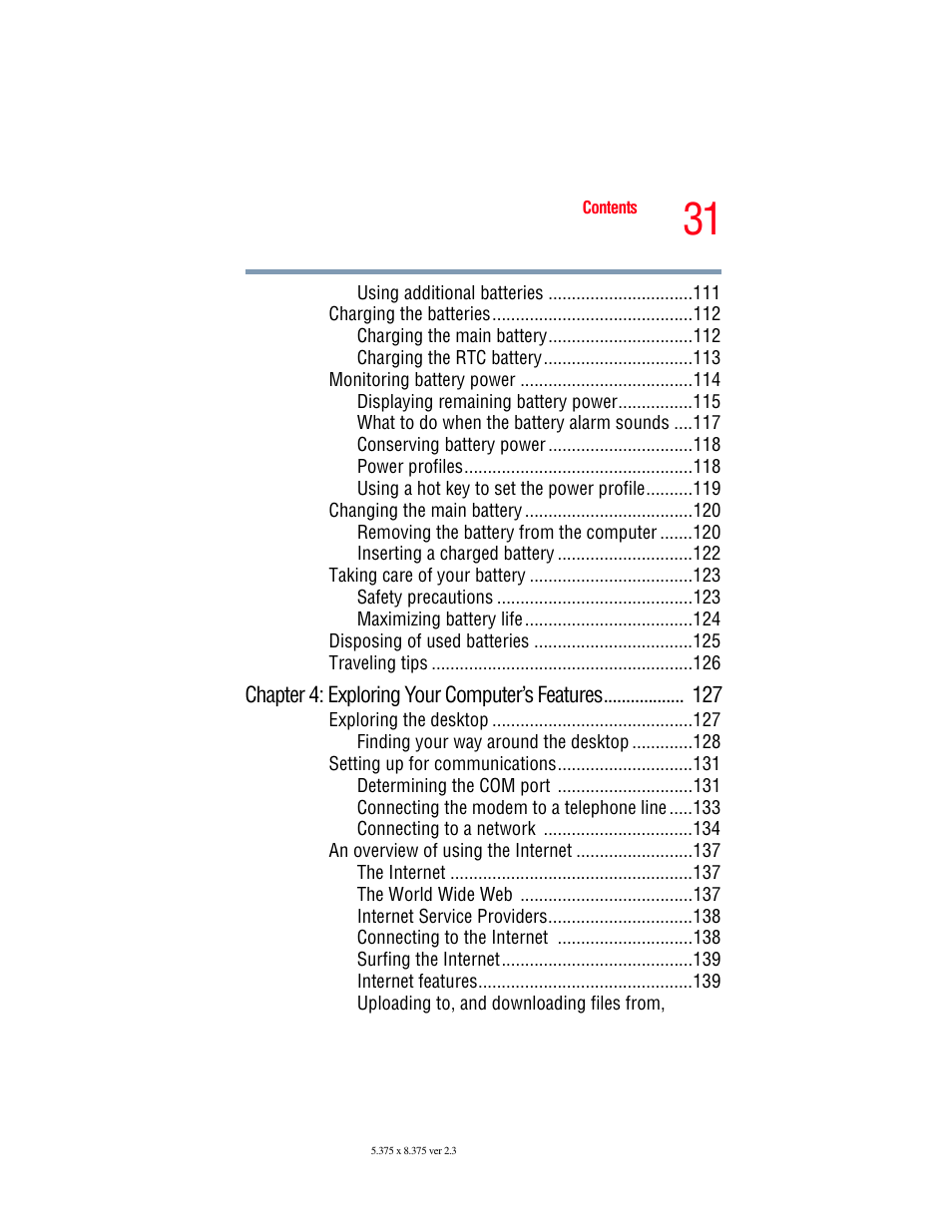 Toshiba F25Series User Manual | Page 31 / 345