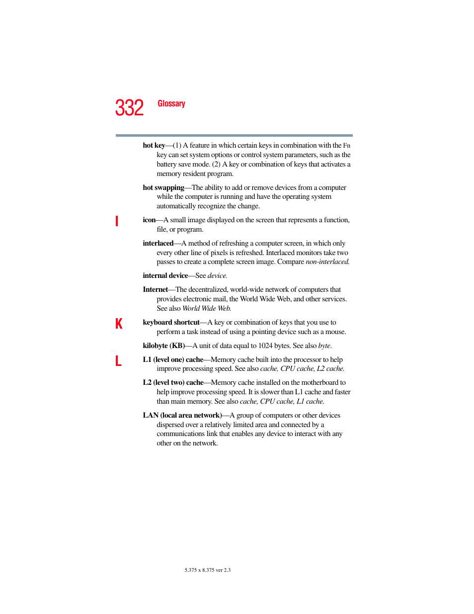 Toshiba F25Series User Manual | Page 332 / 345