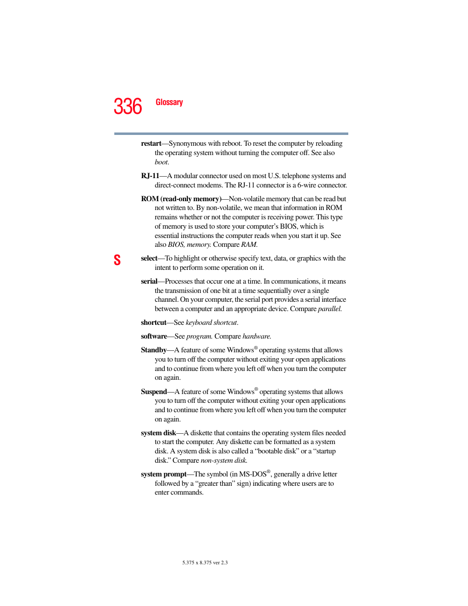 Toshiba F25Series User Manual | Page 336 / 345