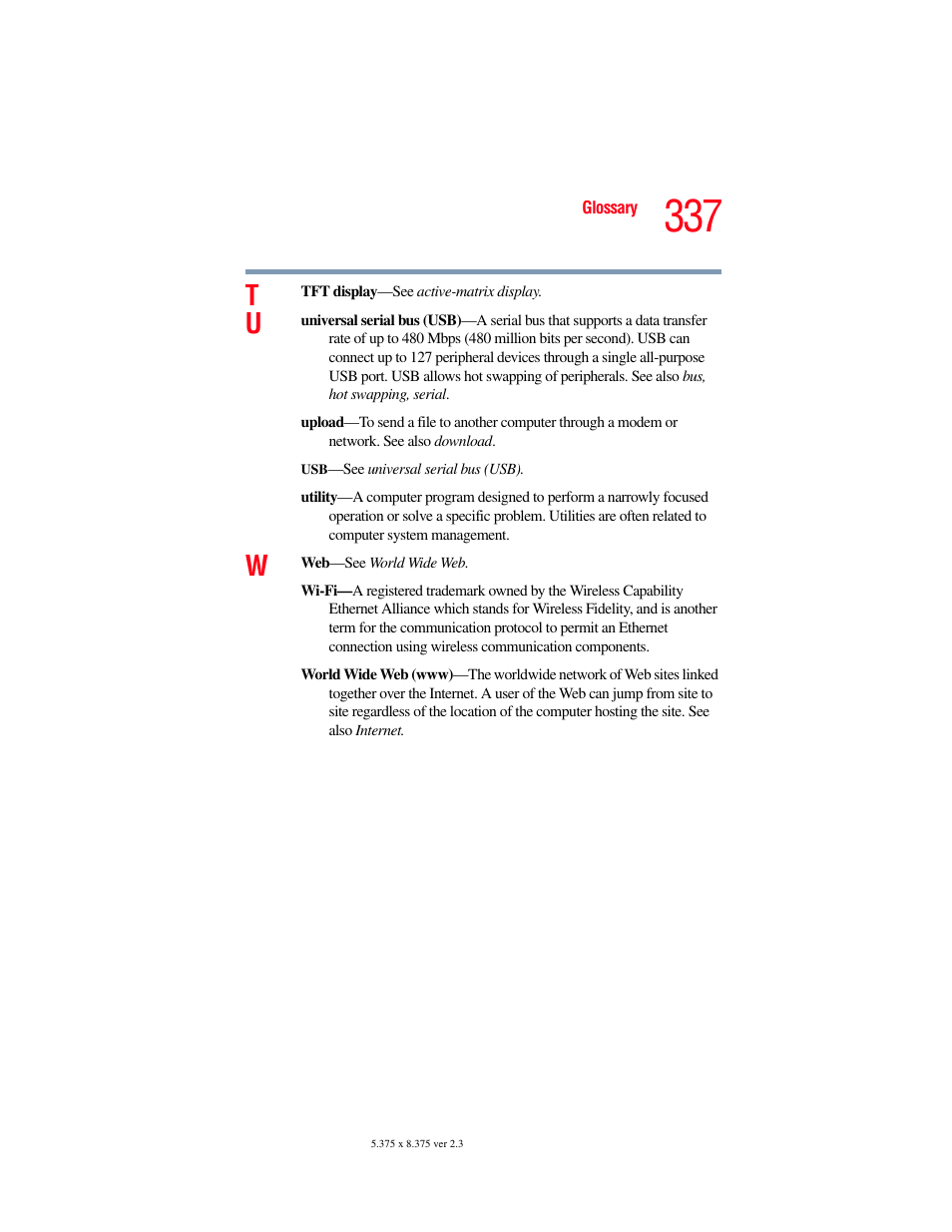 Toshiba F25Series User Manual | Page 337 / 345