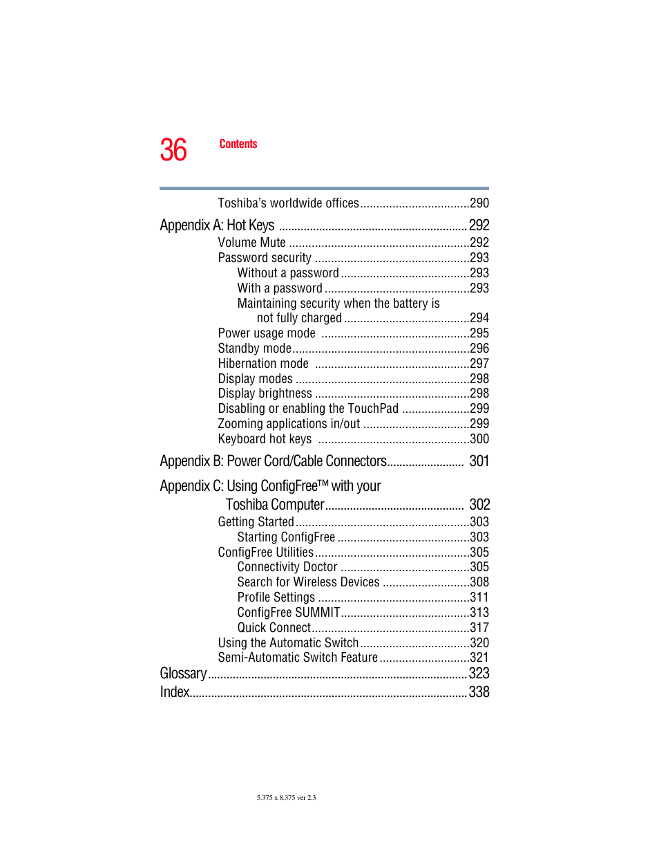 Toshiba F25Series User Manual | Page 36 / 345