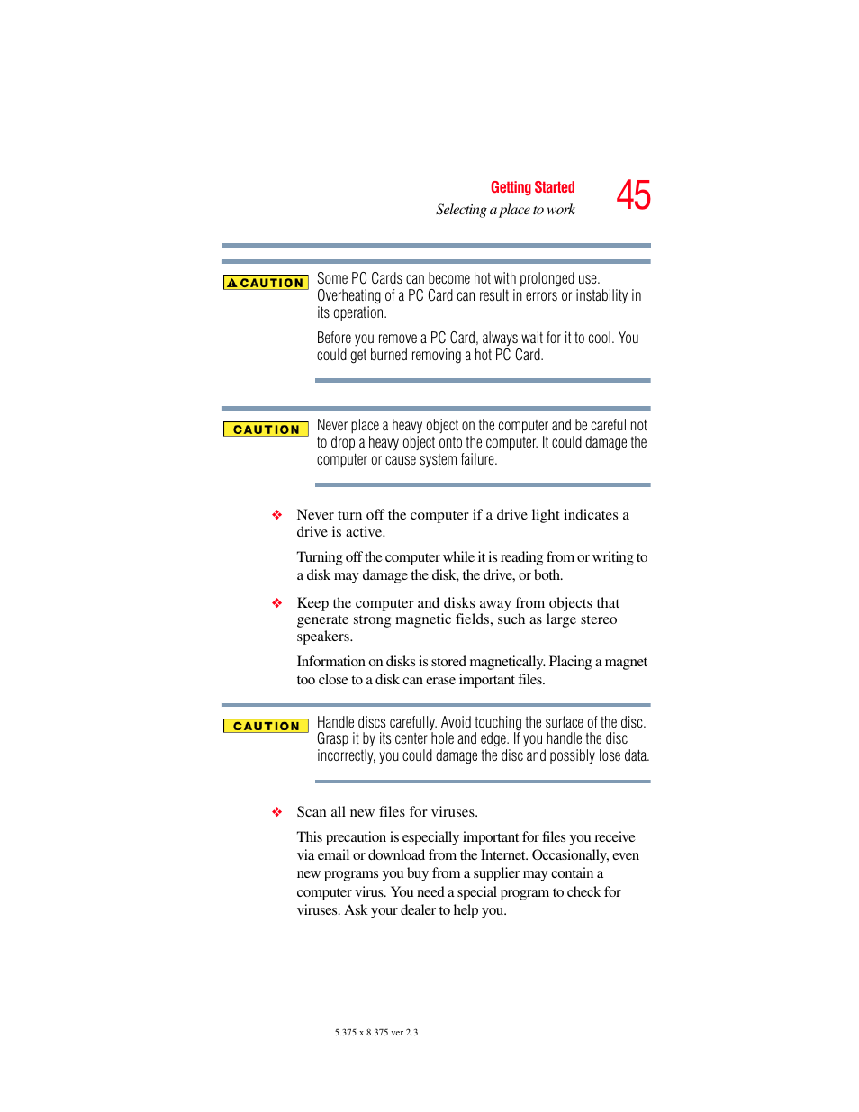 Toshiba F25Series User Manual | Page 45 / 345