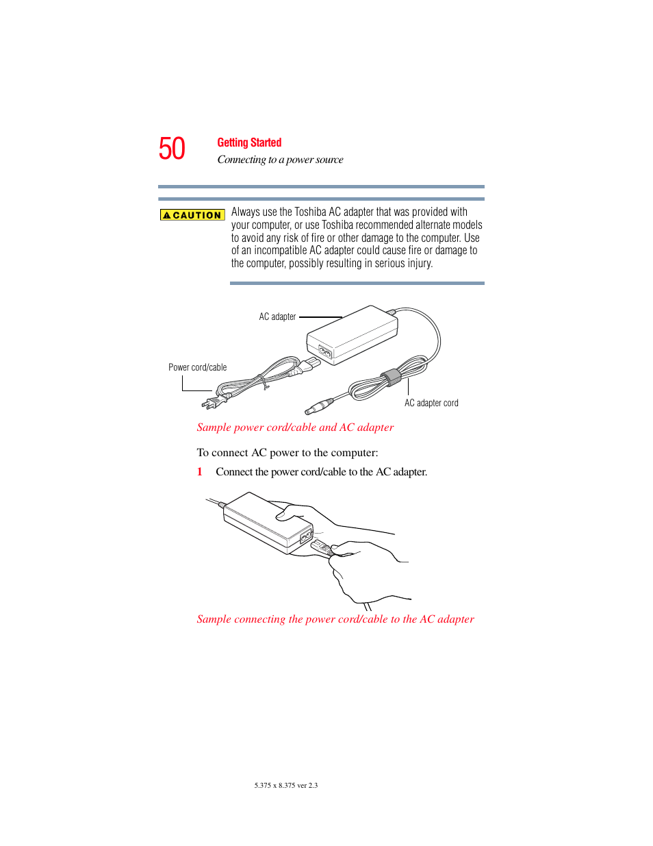 Toshiba F25Series User Manual | Page 50 / 345