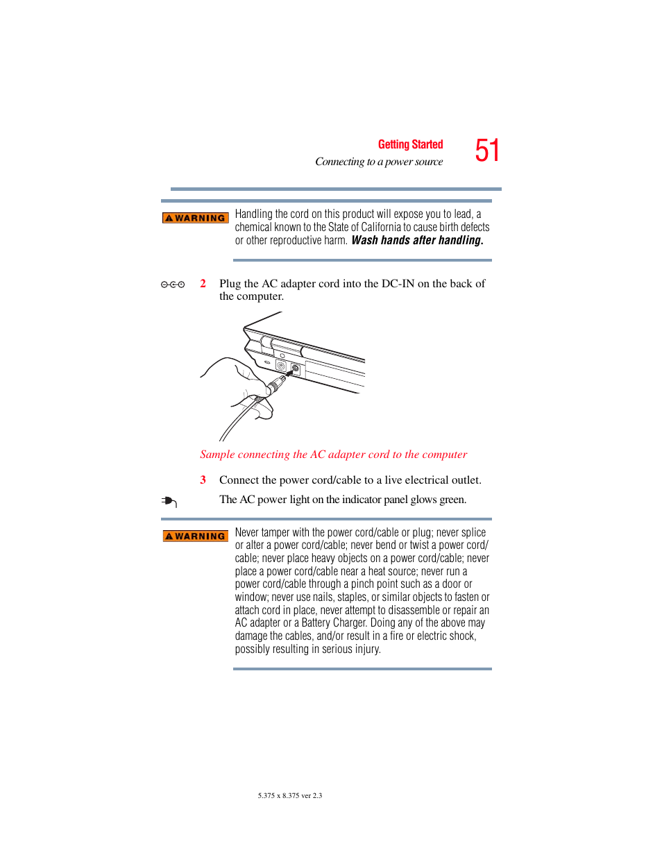 Toshiba F25Series User Manual | Page 51 / 345