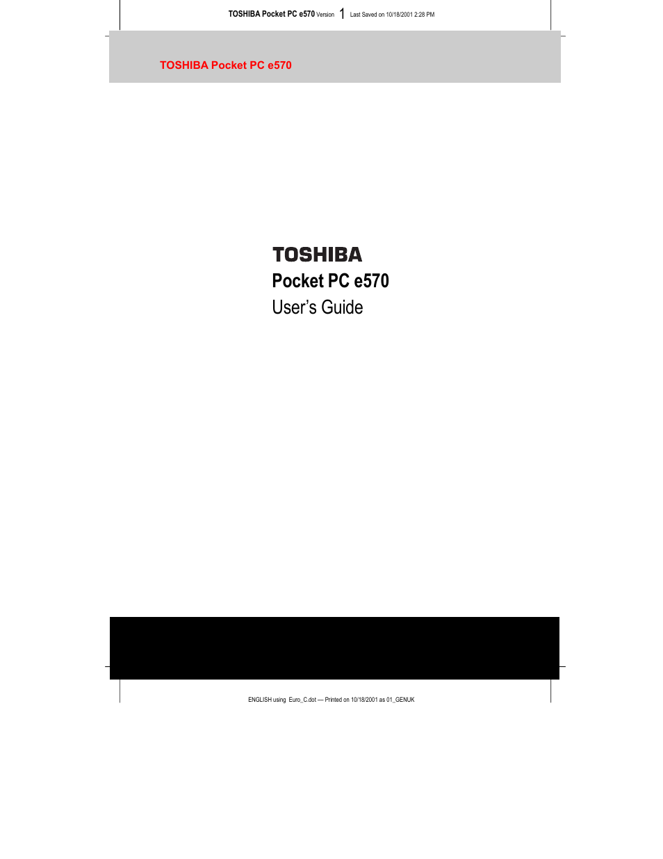 Toshiba e570 User Manual | 109 pages