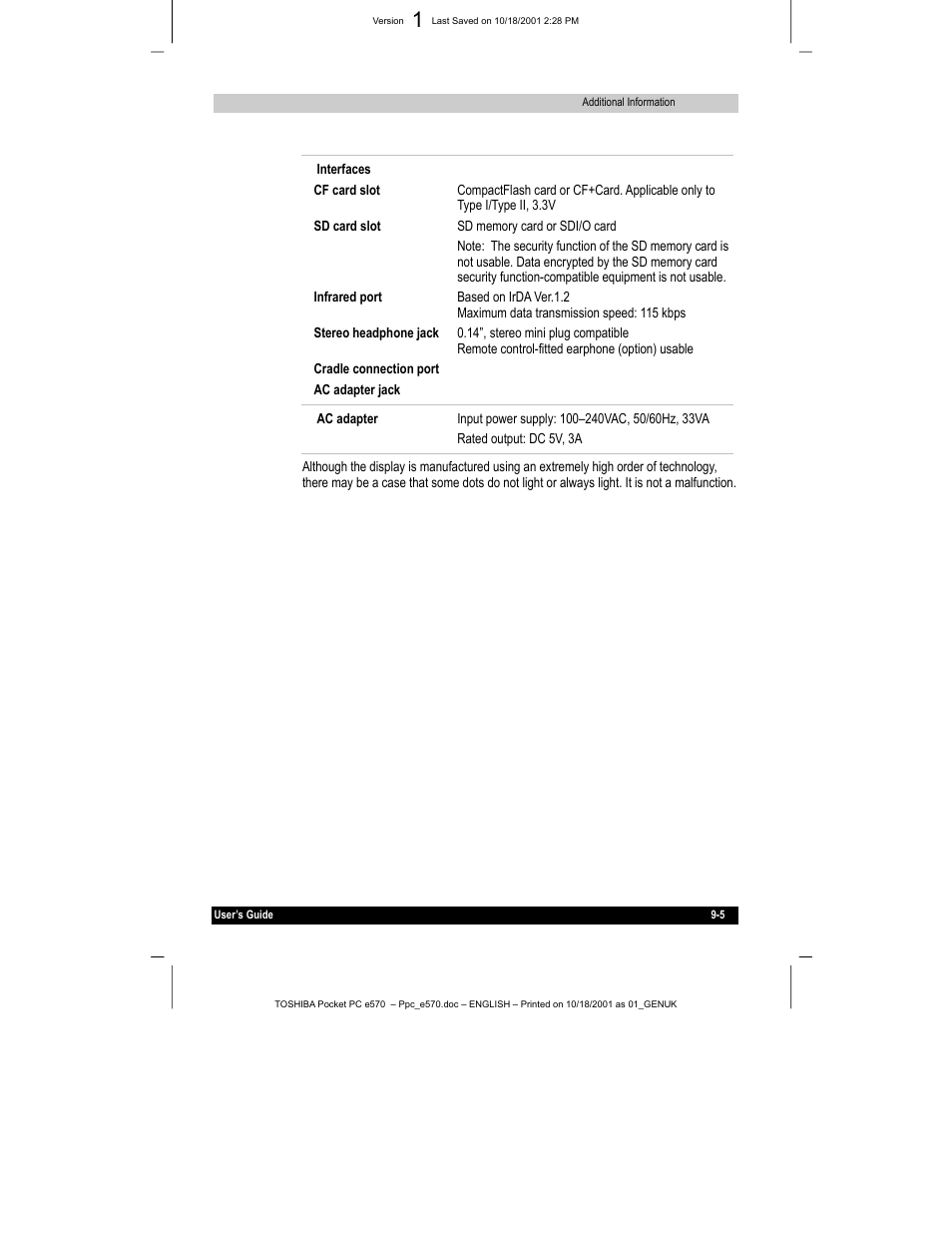Toshiba e570 User Manual | Page 109 / 109