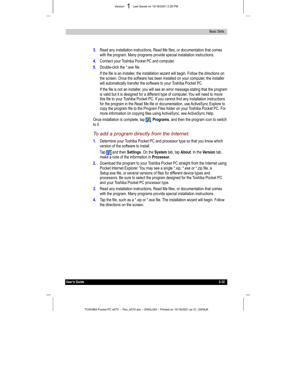 Toshiba e570 User Manual | Page 45 / 109