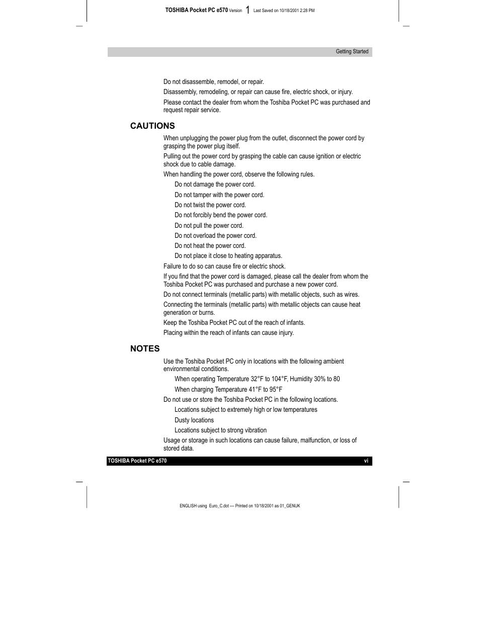 Toshiba e570 User Manual | Page 6 / 109