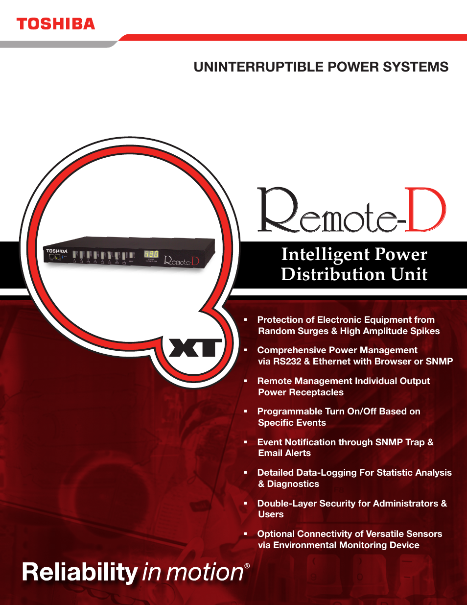 Toshiba REMOTE-D User Manual | 2 pages