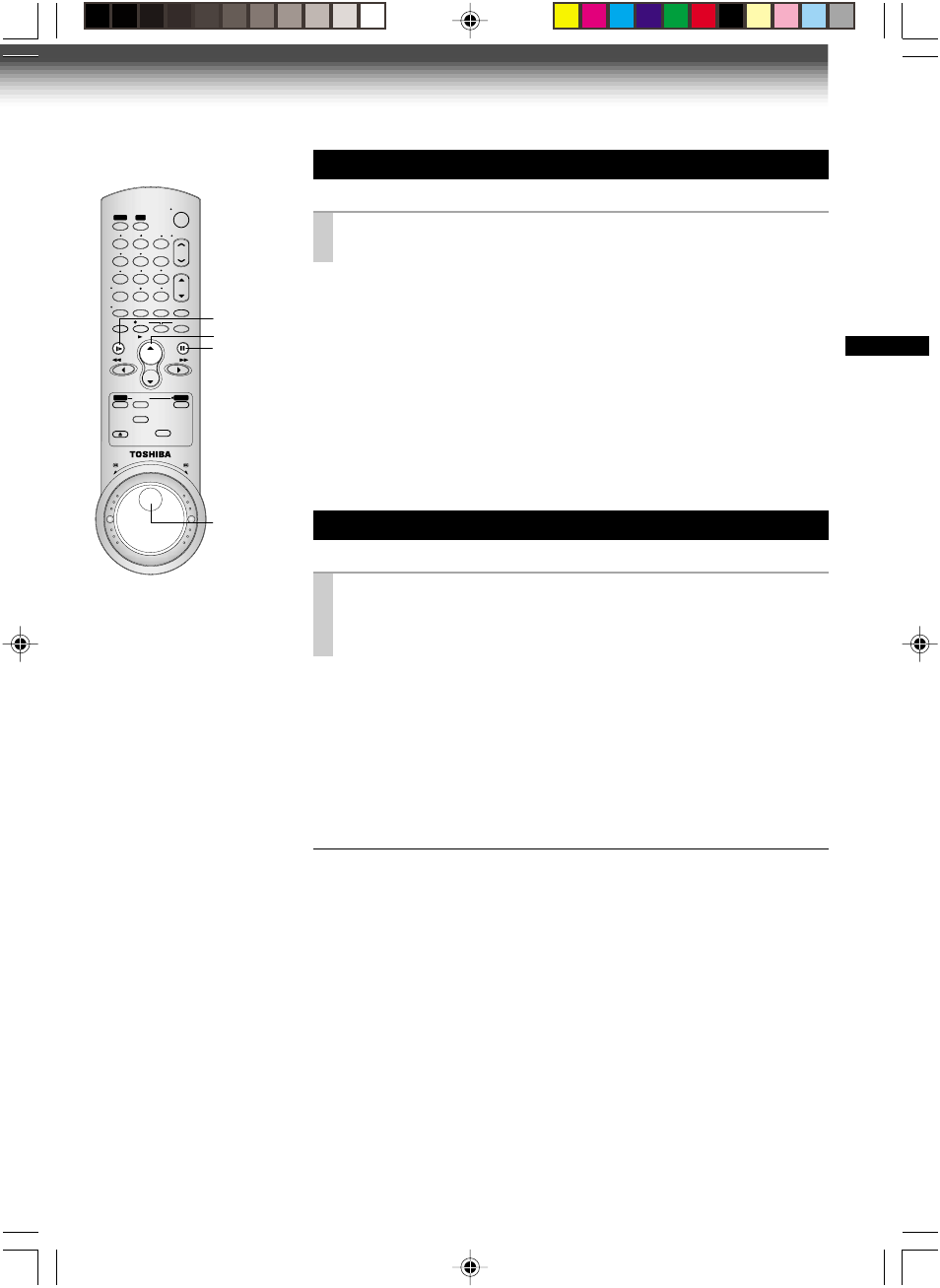 Frame advance, Slow-motion picture, A picture advances frame by frame | Press play/x2 during still playback, Press slow during playback, Adjusting the tracking manually, A pictures advances frame by frame using jog dial | Toshiba W-627 User Manual | Page 21 / 34