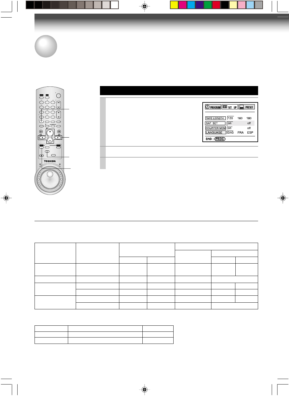 Mts broadcast compatibility, Recording the sap/stereo broadcast, Press prog . once to exit | Perform a recording, Selecting a sound | Toshiba W-627 User Manual | Page 28 / 34